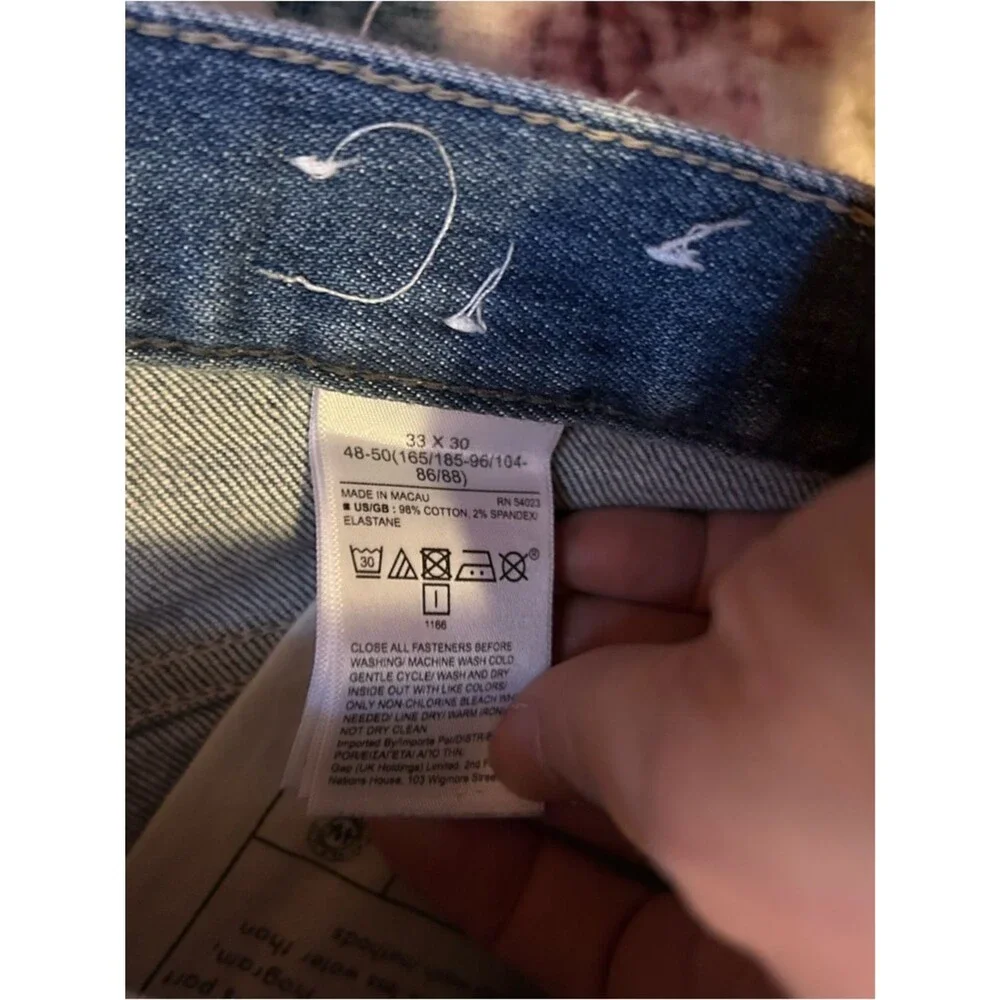 Banana Republic Men’s Slim Straight Light Wash Jeans 33 x 30
